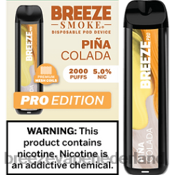 pina colada 0N2T18 - Breeze vape shop Breeze Pro 2000 trekjes