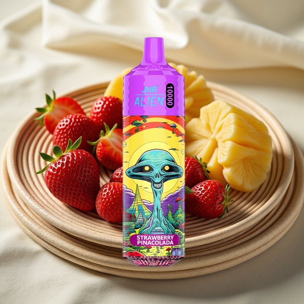 JNR Alien 10000 Puffs Aardbei Pina Colada Disposable Vape met 850mAh & RGB LED