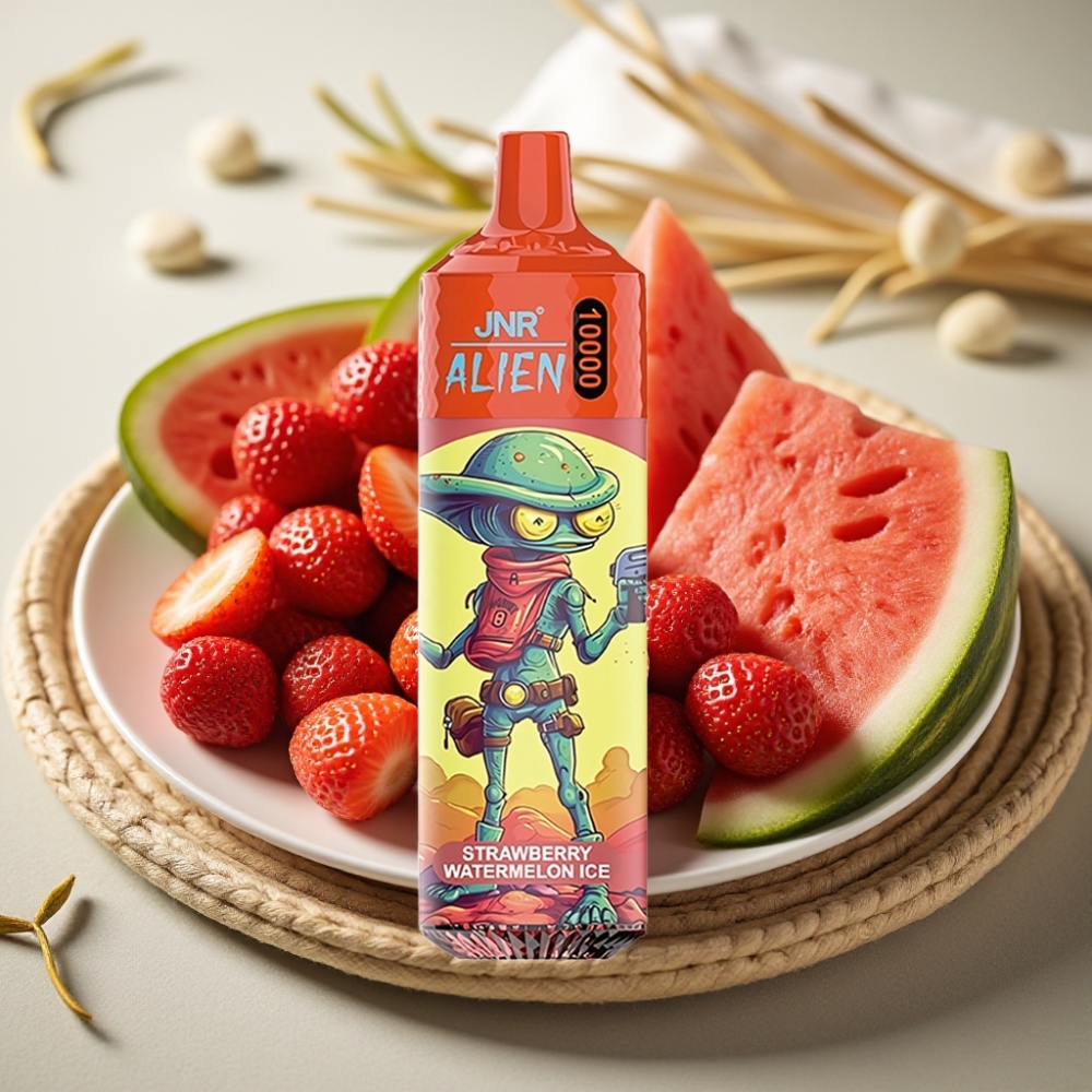 JNR Alien 10000 Puffs Aardbei Watermelon IJs Disposable Vape met 850mAh Battery & RGB LED