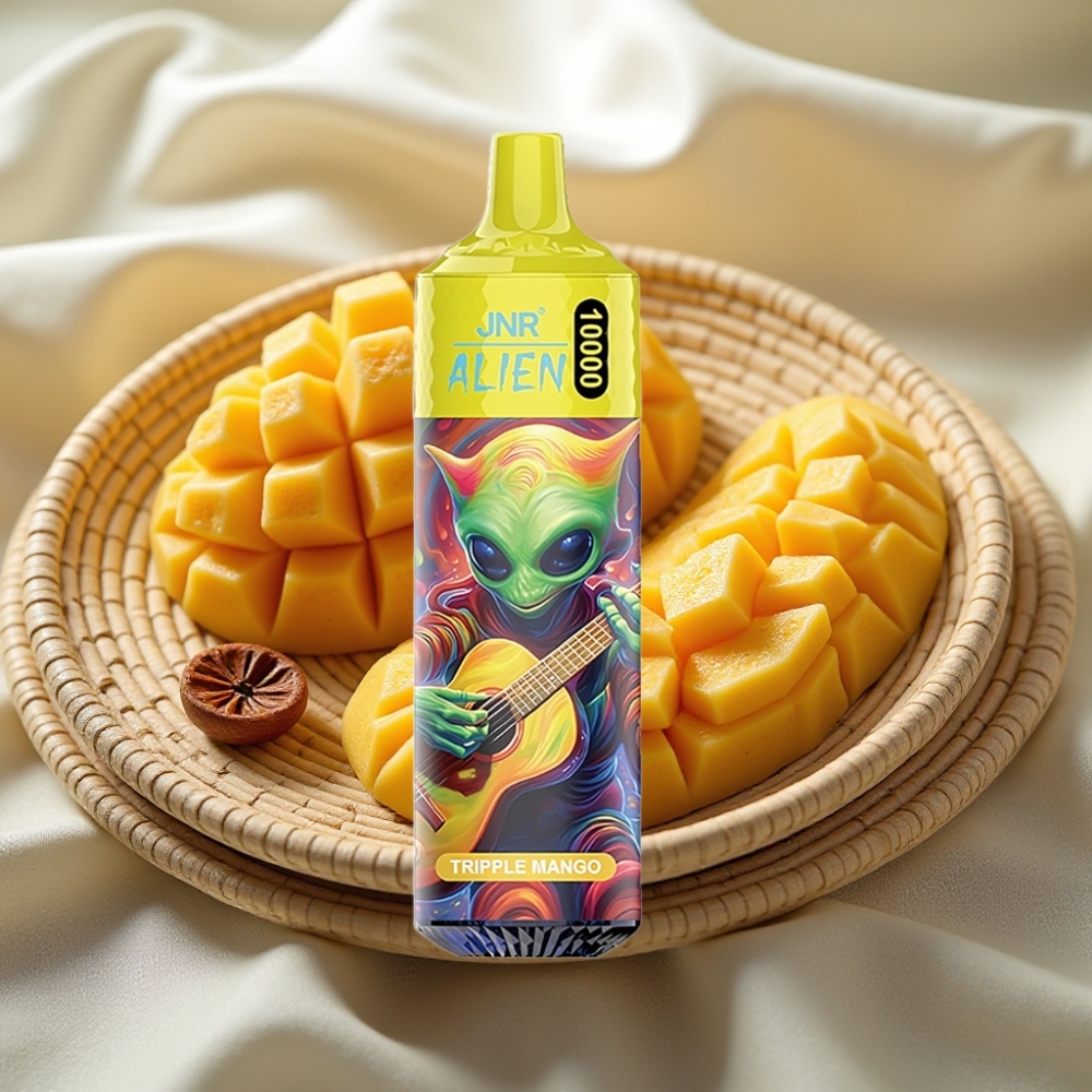 JNR Alien 10000 Puffs Drie Mango 850mAh Mesh Coil LED RGB