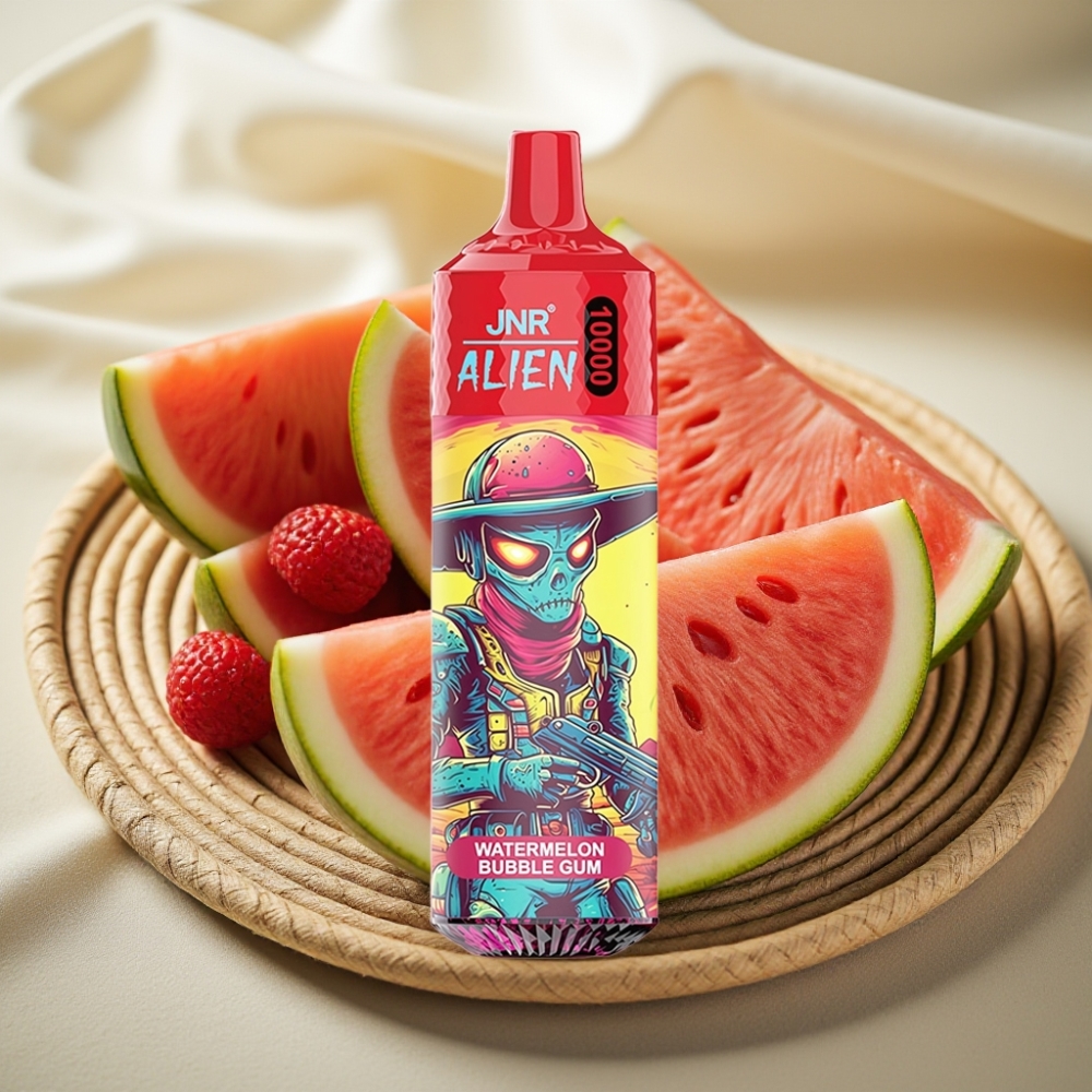 JNR Alien 10000 Puffs Watermeloen Bubble Gum Disposable Vape met 850mAh Batterij en RGB LED