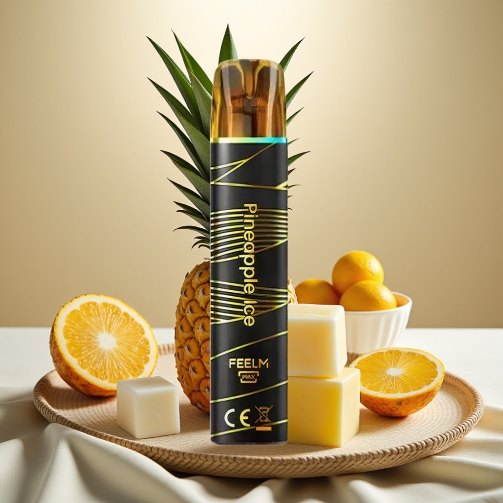 JNR Black&Golden 800 Puffs Ananas IJs Disposable Vape 550mAh 2ml TPD