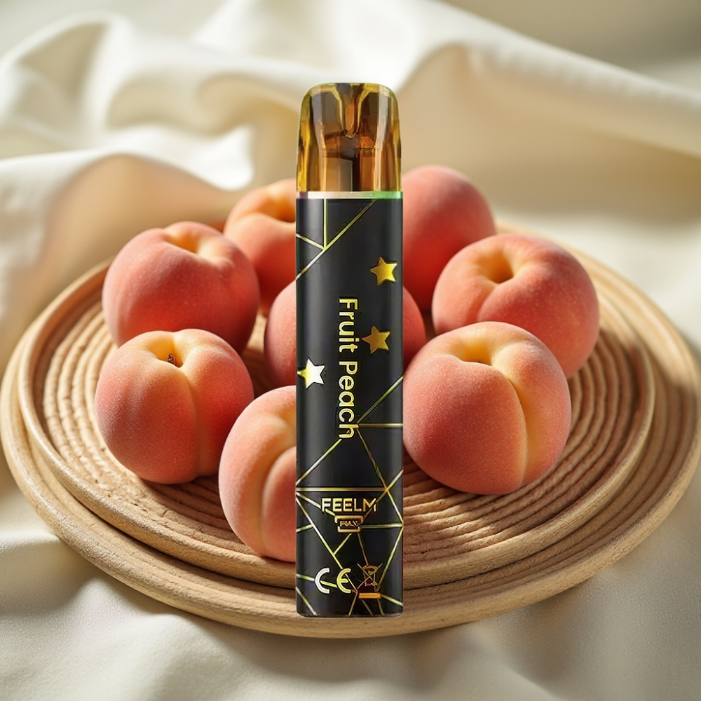 JNR Black&Golden 800 Puffs Perzik Disposable Vape 550mAh 2ml TPD
