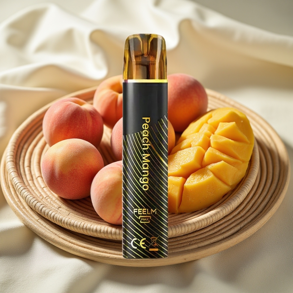 JNR Black&Golden 800 Puffs Perzik Mango Disposable Vape 550mAh 2ml TPD
