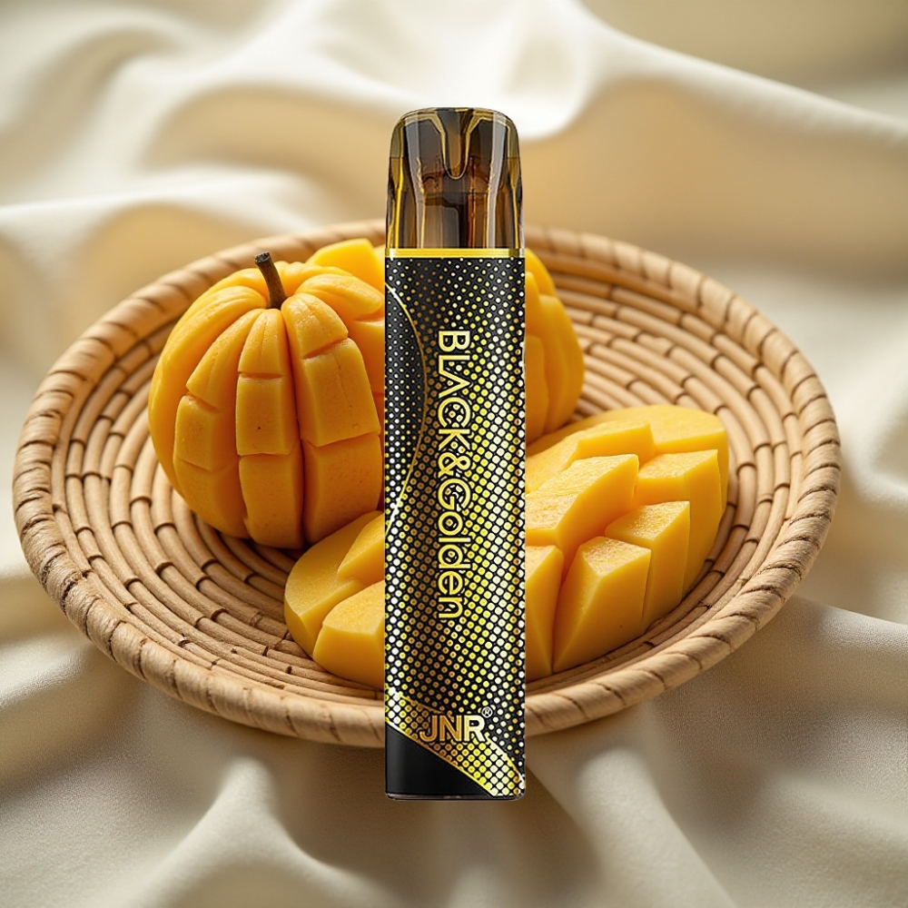 JNR Black&Golden 800 Puffs Triple Mango Wegwerp Vape 550mAh 2ml TPD