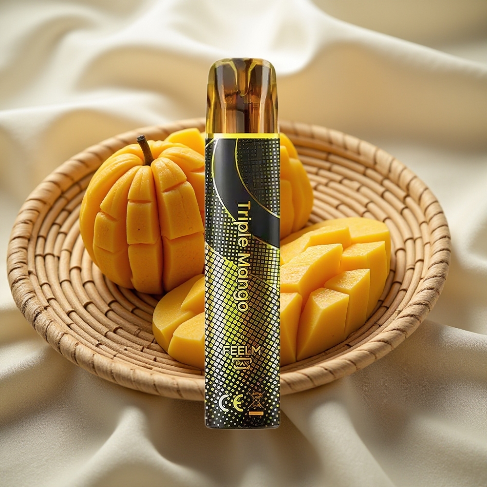 JNR Black&Golden 800 Puffs Triple Mango Wegwerp Vape 550mAh 2ml TPD