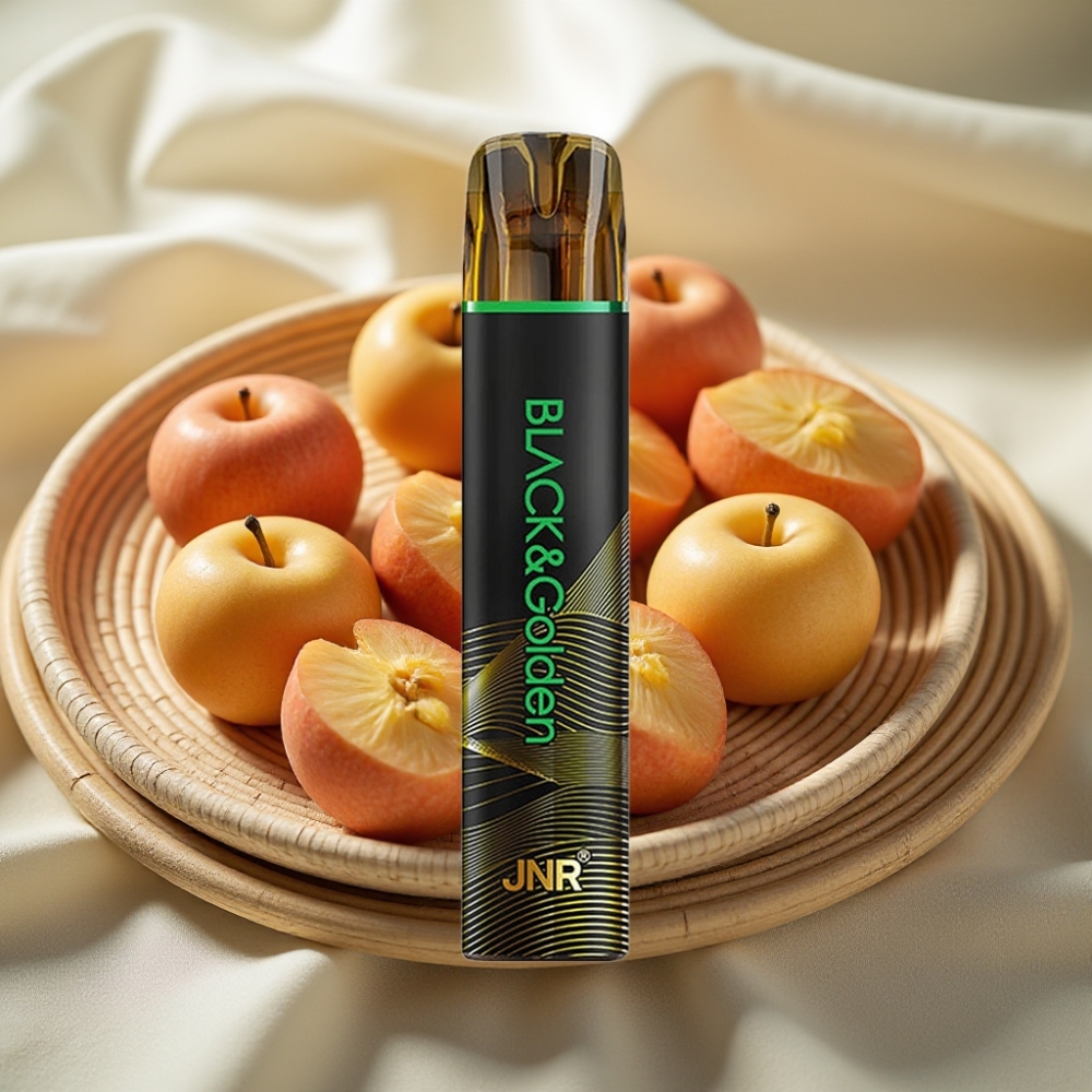 JNR Black&Golden 800 Puffs Zure Appel Disposable Vape 550mAh 2ml TPD