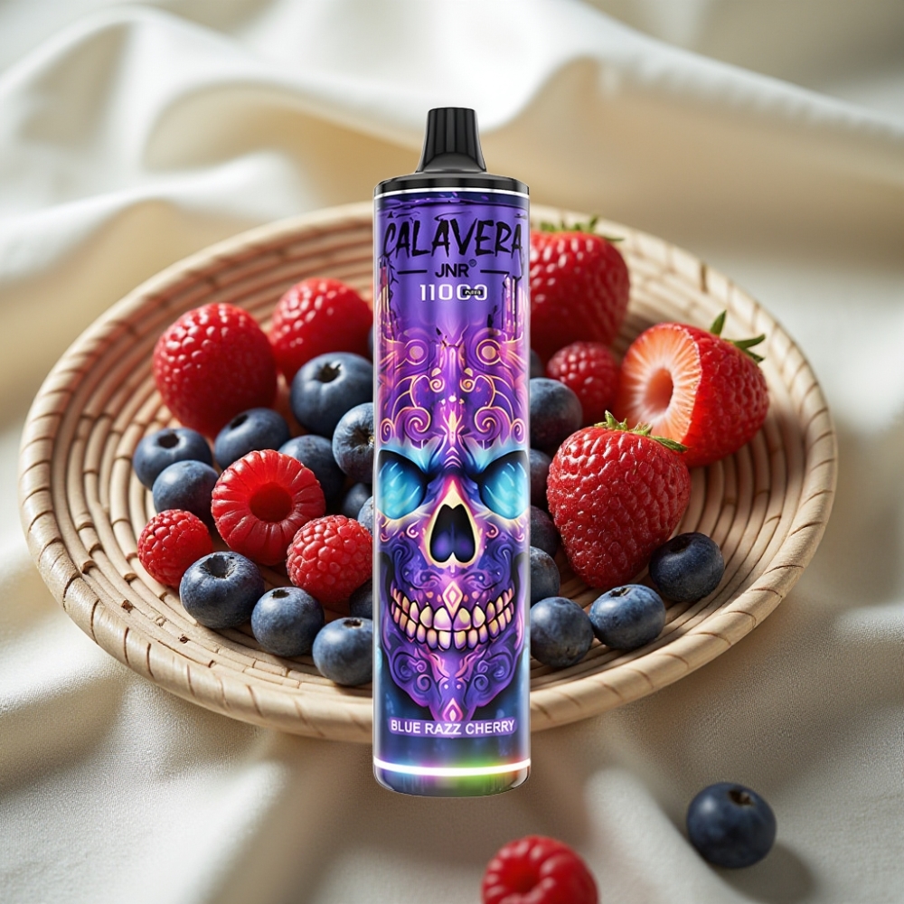 JNR Calavera 11000 Puffs Blauwe Framboos Kers Type-C 850mAh 21ml
