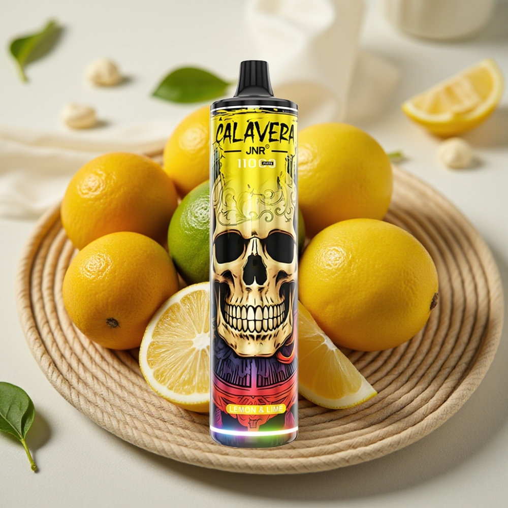 JNR Calavera 11000 Puffs Citroen & Limoen Disposable Vape met Type-C en 850 mAh