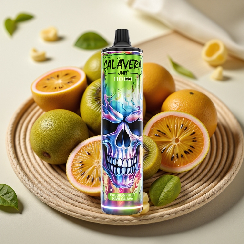 JNR Calavera 11000 Puffs Passievrucht Kiwi Guava Disposable Vape met Type-C Opladen en 850 mAh Batterij