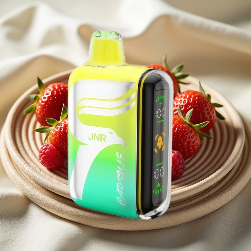 JNR Capsule 15000 Puffs Aardbei Framboos Kers Dual Mesh Coil 20ml Smart LED