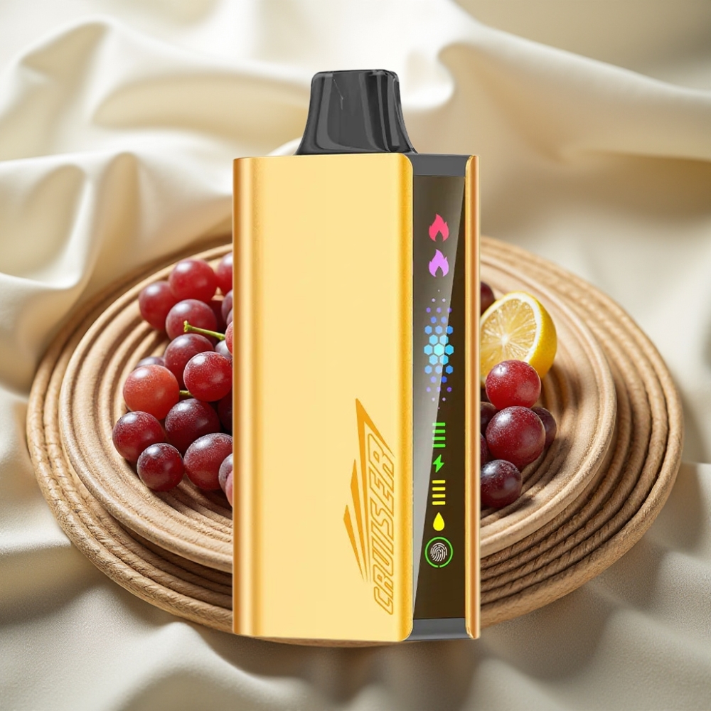 JNR Cruiser 12000 Puffs Druif IJs No-Charge Disposable Vape met 3500 mAh Batterij en Animation Scherm