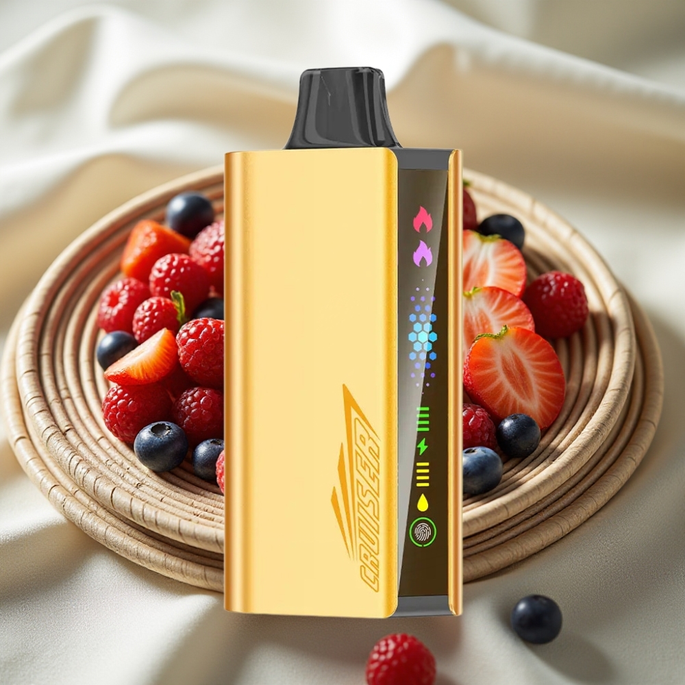 JNR Cruiser 12000 Puffs Mixed Berry Geen-Opladen Disposable Vape met 3500 mAh Batterij en Animation Scherm