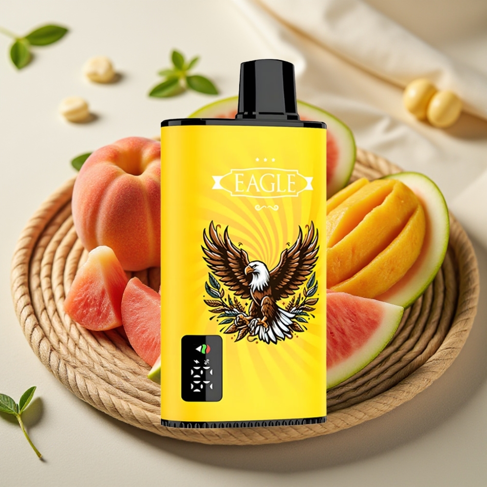 JNR EAGLE Smart 23000 Puffs Perzik Mango Watermelon Met Digitaal Scherm en Aanpasbare Luchtstroom