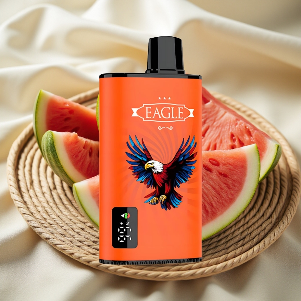 JNR EAGLE Smart 23000 Puffs Watermeloen Bubblegum Disposable Vape met Digitaal Scherm en 1.0ohm Mesh Coil