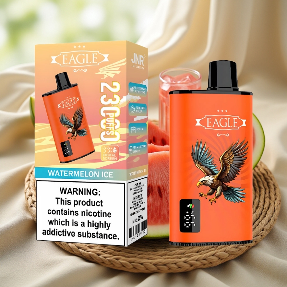 JNR EAGLE Smart 23000 Puffs Watermeloen IJs Met Digitaal Scherm & Aanpasbare Luchtstroom