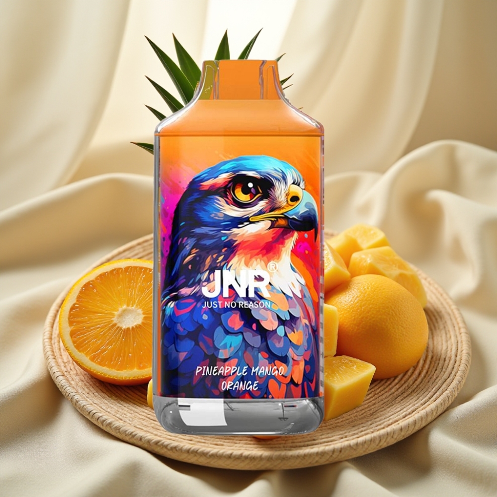 JNR Falcon 16000 Puffs Ananas Mango Sinaasappel Dual Mesh Coil 22ml
