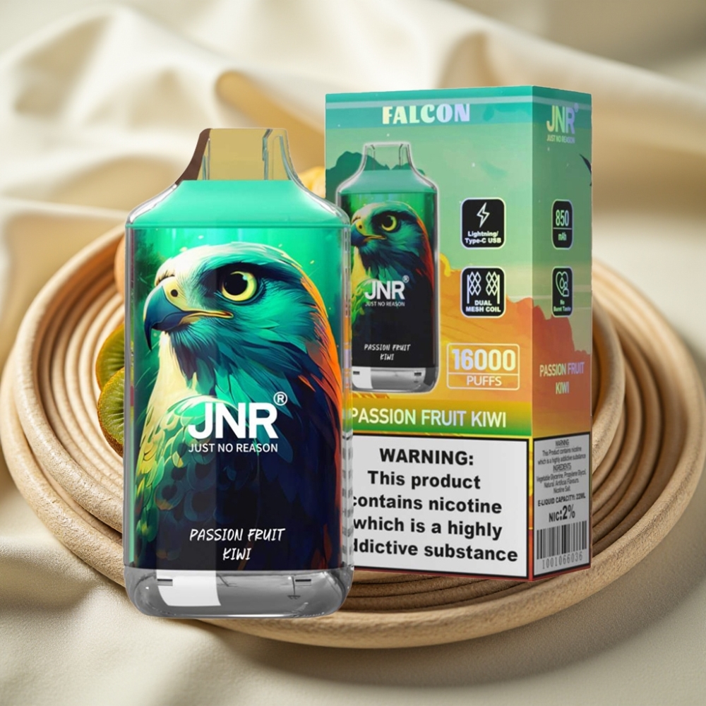 JNR Falcon 16000 Puffs Passievrucht Kiwi Dual Mesh Coil 22ml Type C