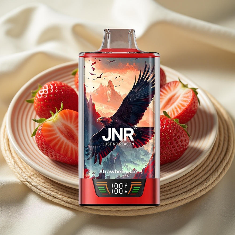 JNR Falcon Pro 28000 Aardbei Ijs Disposable Vape 30ml 950mAh MTL Dual Mesh