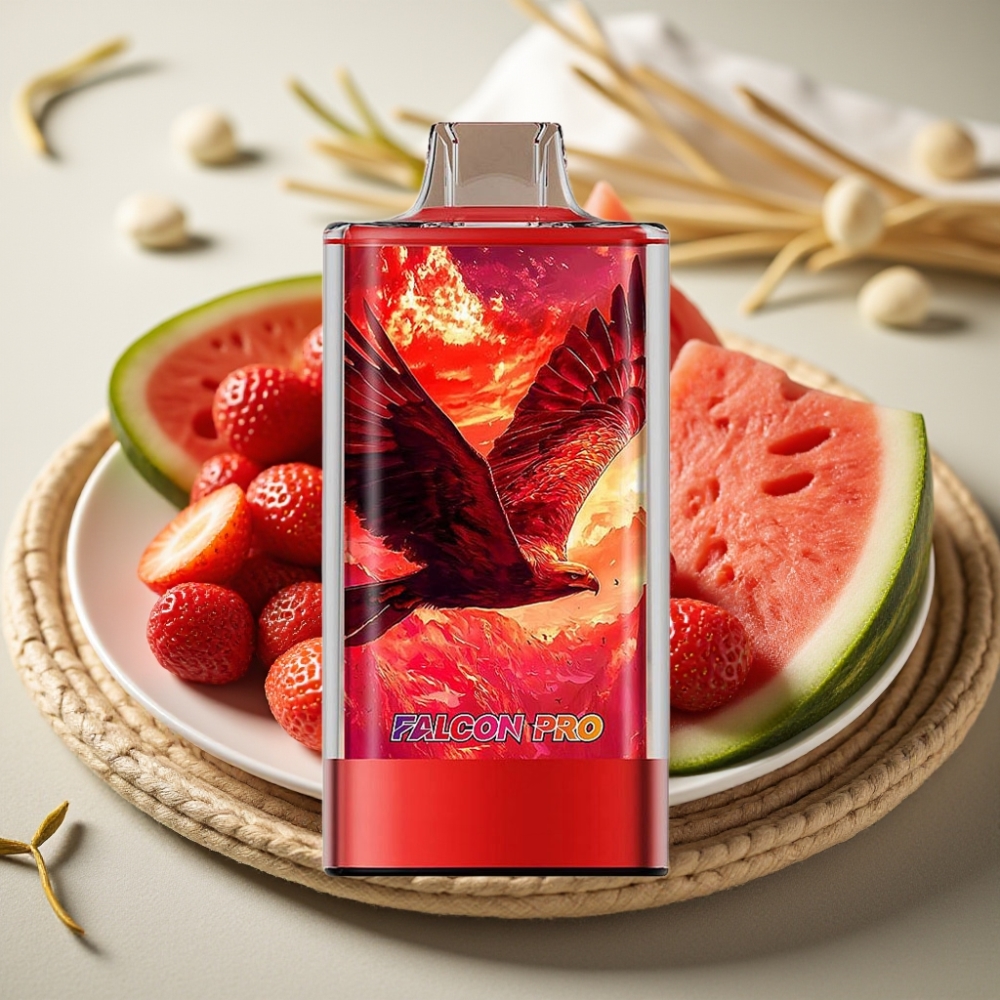 JNR Falcon Pro 28000 Aardbei Watermelon IJs Disposable Vape 30ml 950mAh Dual Mesh