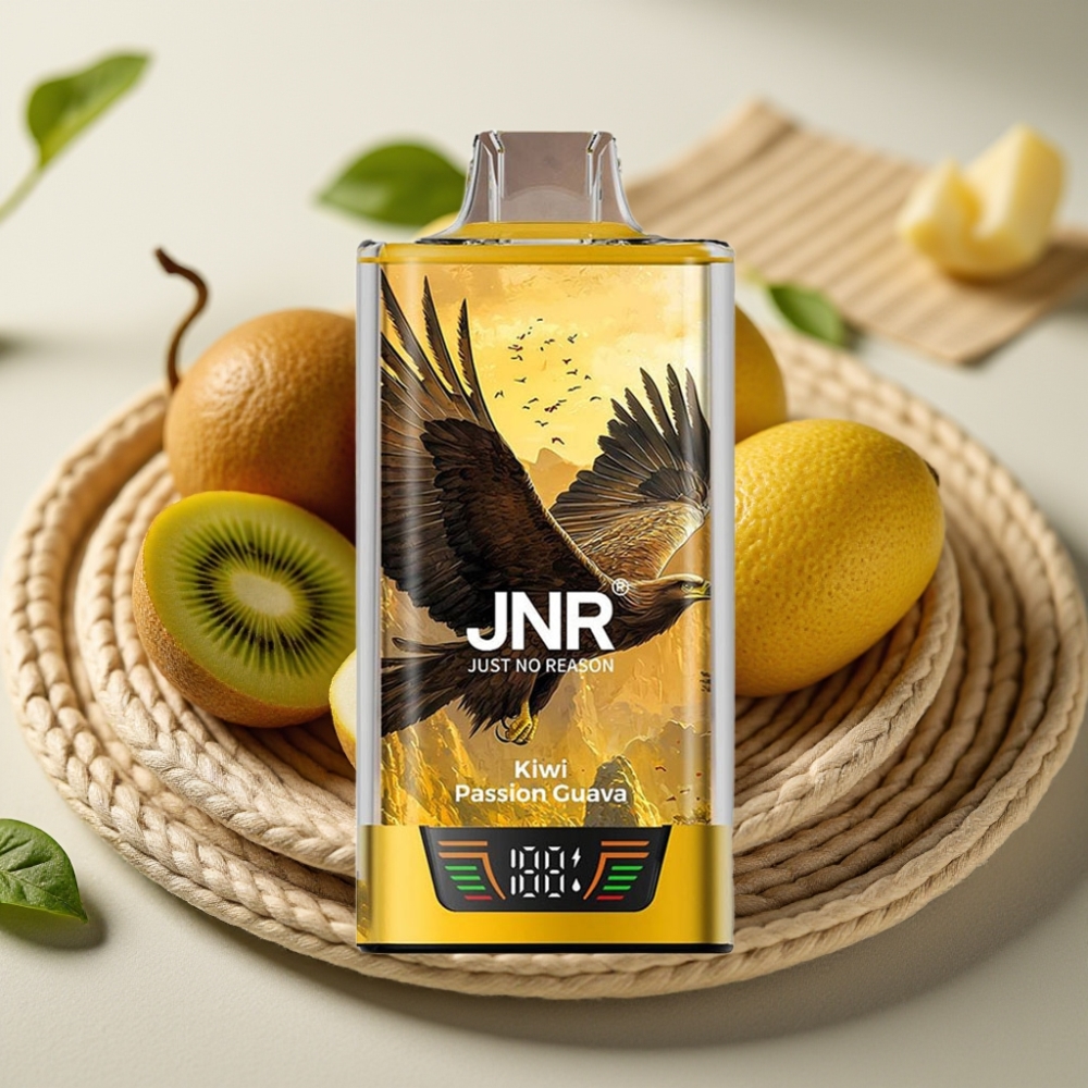 JNR Falcon Pro 28000 Kiwi Passievrucht Guave 30ml USB-C Smart Display Dual Mesh