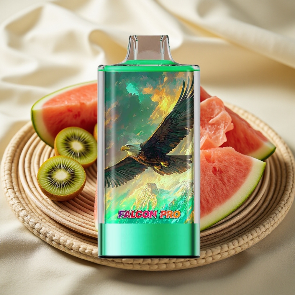 JNR Falcon Pro 28000 Kiwi Watermeloen IJs Disposable Vape 30ml 950mAh USB-C Dual Mesh