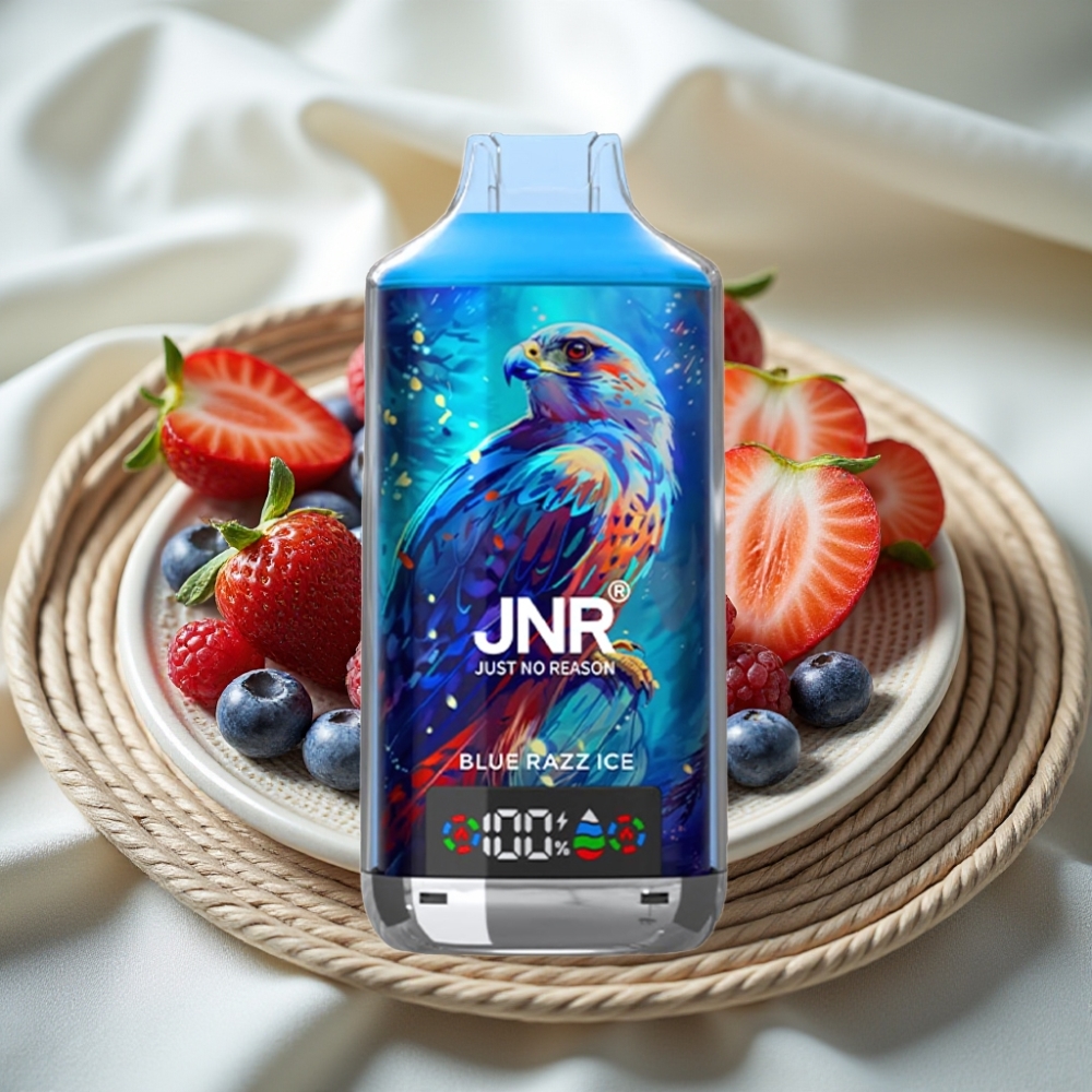 JNR Falcon X 18000 Puffs Blauwe Razz IJs Dual Mesh Coil 24ml Type-C