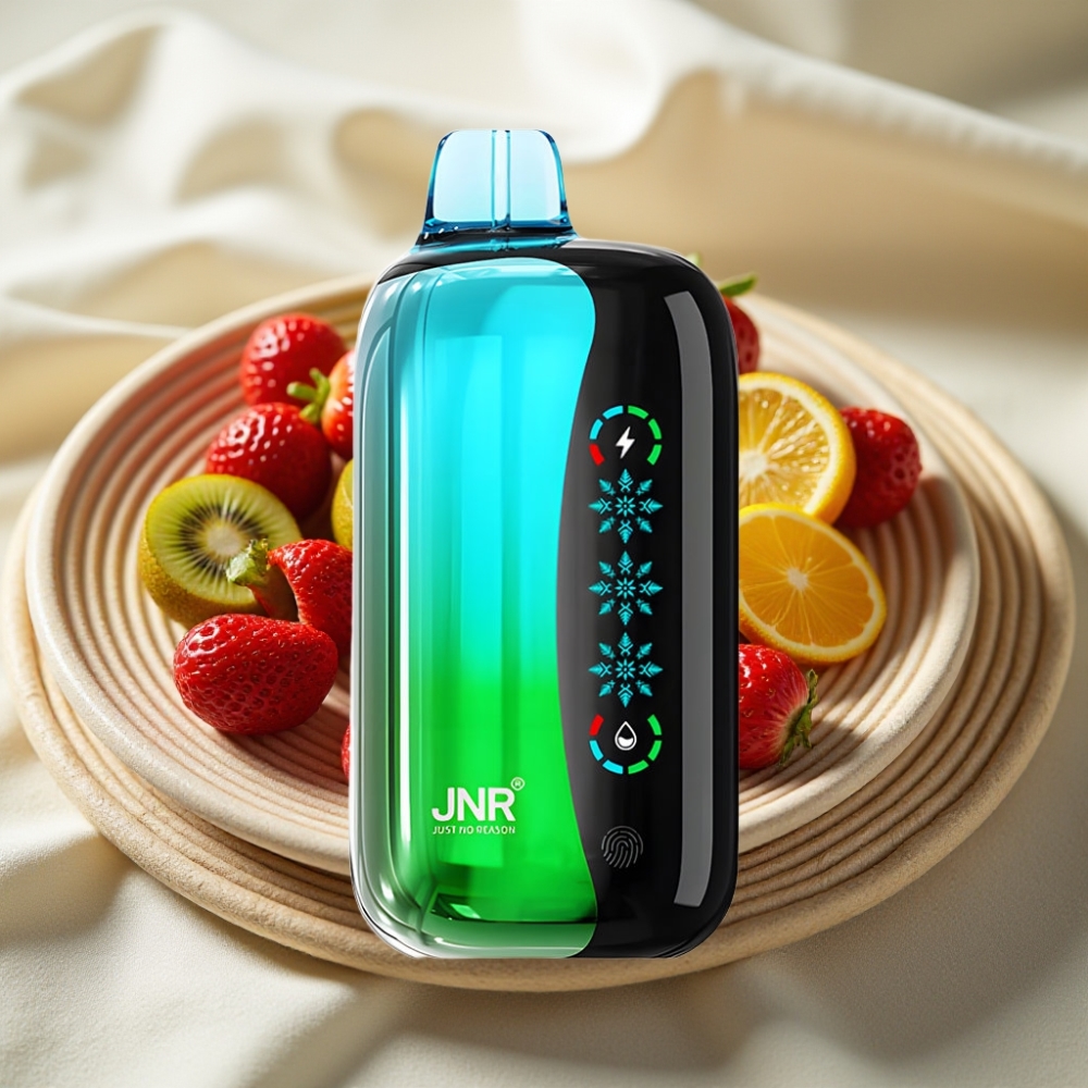 JNR Flex Ice 21000 Puffs Aardbei-Kiwi Met IJS Aanpasbaar & Touchscreen