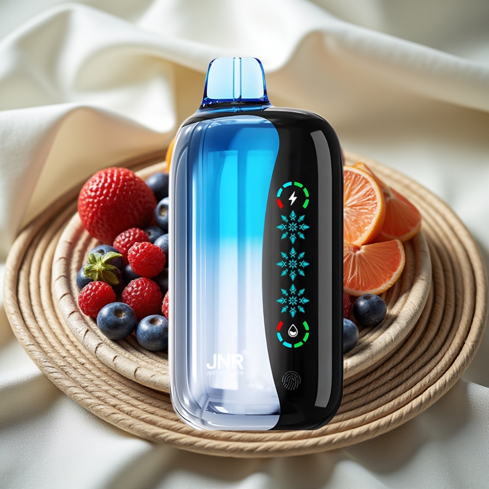 JNR Flex Ice 21000 Puffs Blauwe Kersen Explosie Met Aanpasbare Ice en Touchscherm