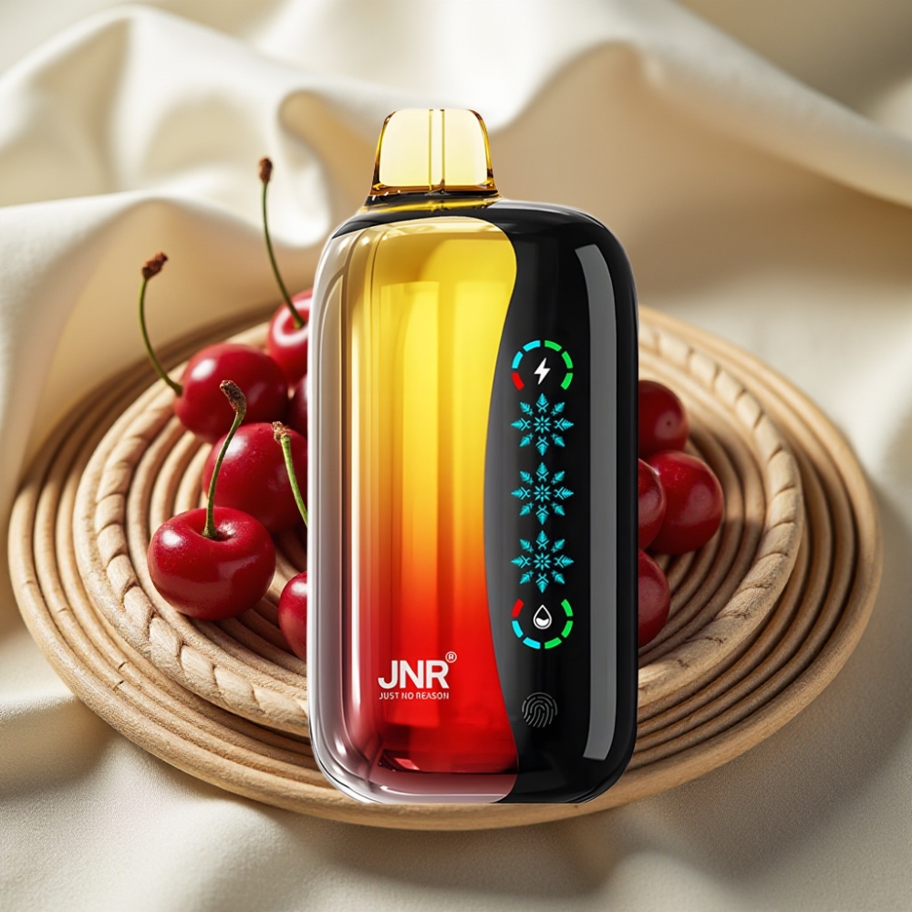 JNR Flex Ice 21000 Puffs Kersen Cola Met Aanpasbare Ice, Touchscreen & Dual Mesh