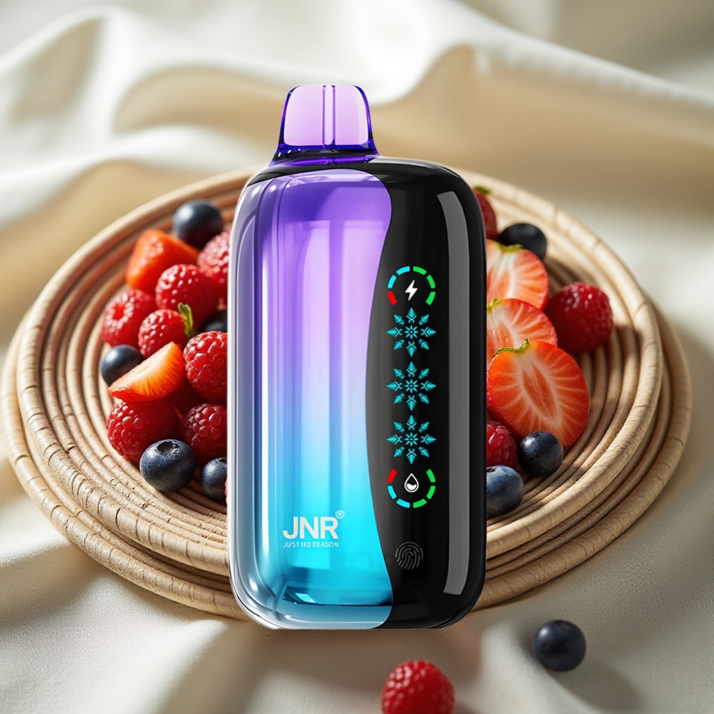 JNR Flex Ice 21000 Puffs Mixed Berry Disposable Vape met Aanpasbare Ice, Touch Screen & Dual Mesh