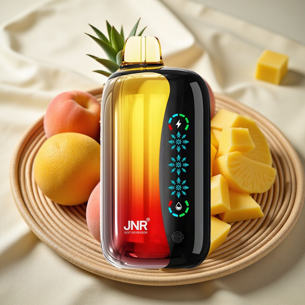 JNR Flex Ice 21000 Puffs Peach Mango Ananas Aanpasbare Ijs & Touchscreen