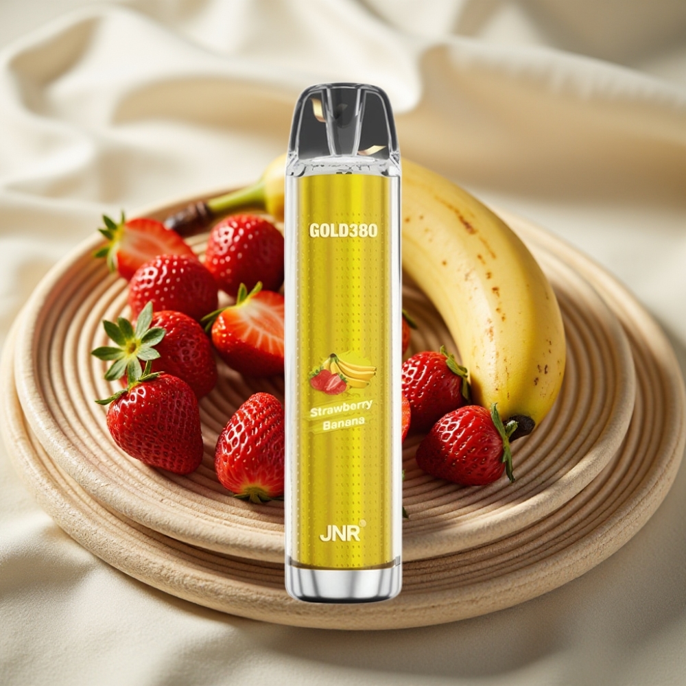 JNR Gold380 6000 Puffs Aardbei Banaan Disposable Vape 1500mAh 13ml