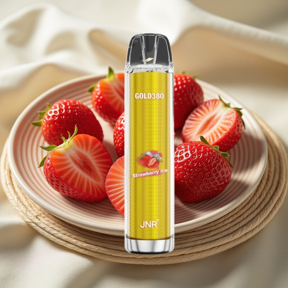 JNR Gold380 6000 Puffs Aardbei Ijs 1500mAh Mesh 13ml