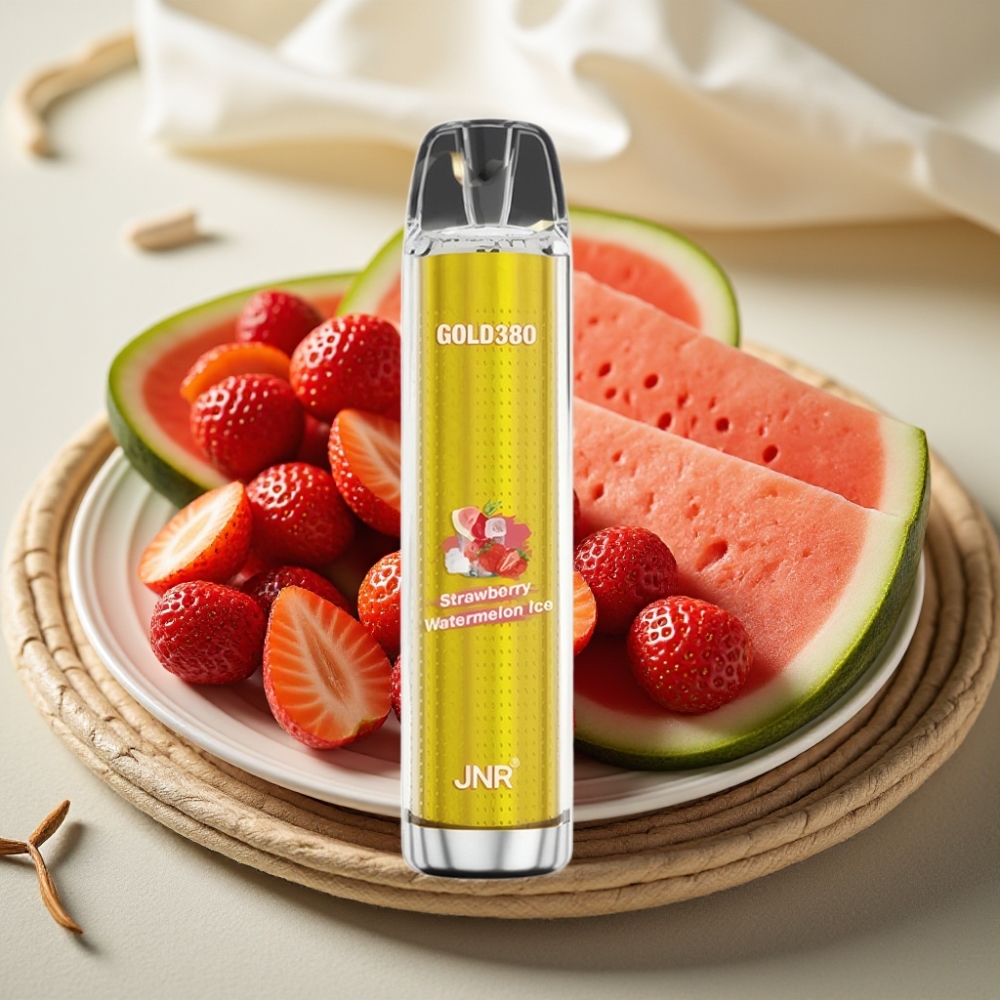 JNR Gold380 6000 Puffs Aardbei Watermeloen IJs 1500mAh Mesh Coil