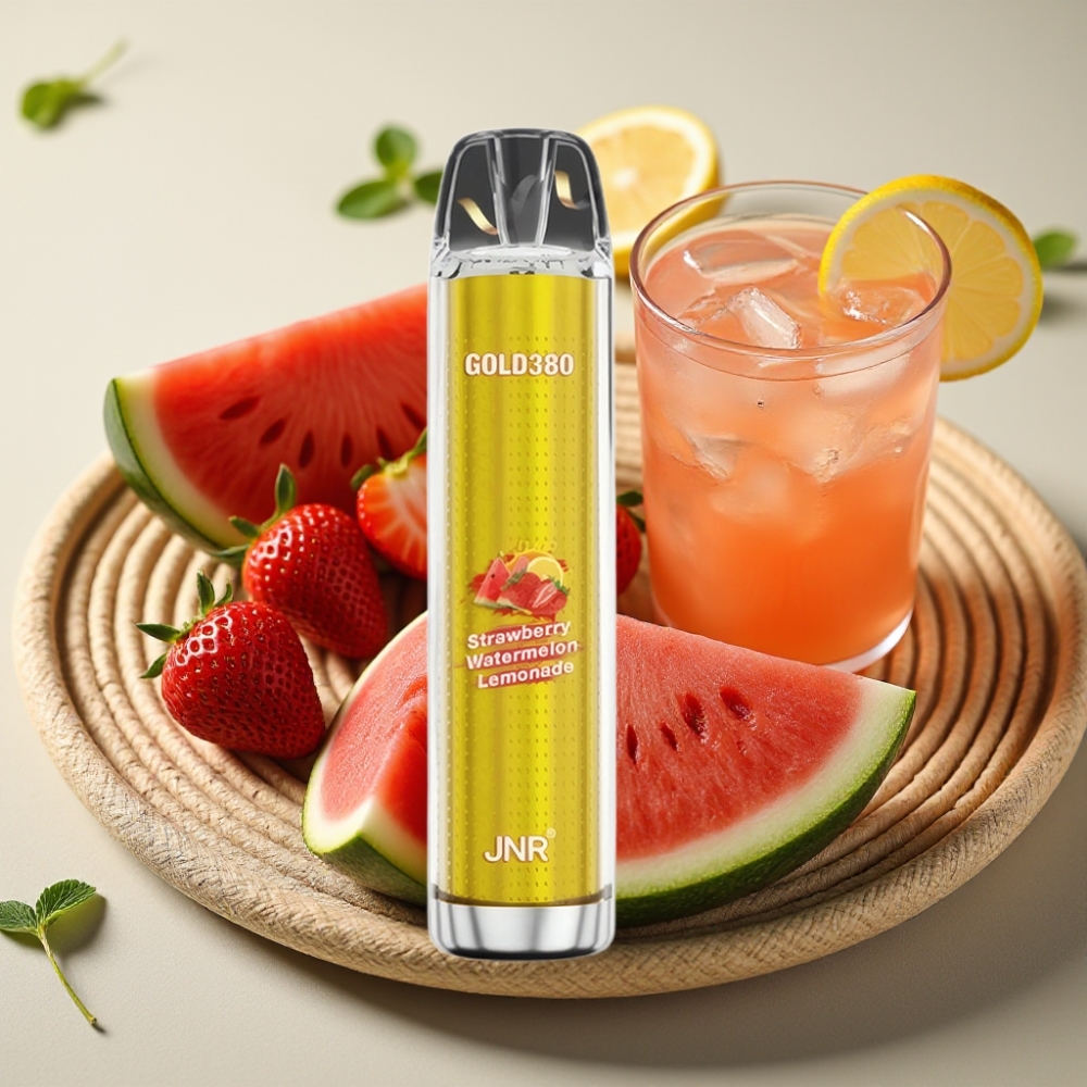 JNR Gold380 6000 Puffs Aardbei Watermeloen Limonade Disposable Vape 1500mAh 13ml