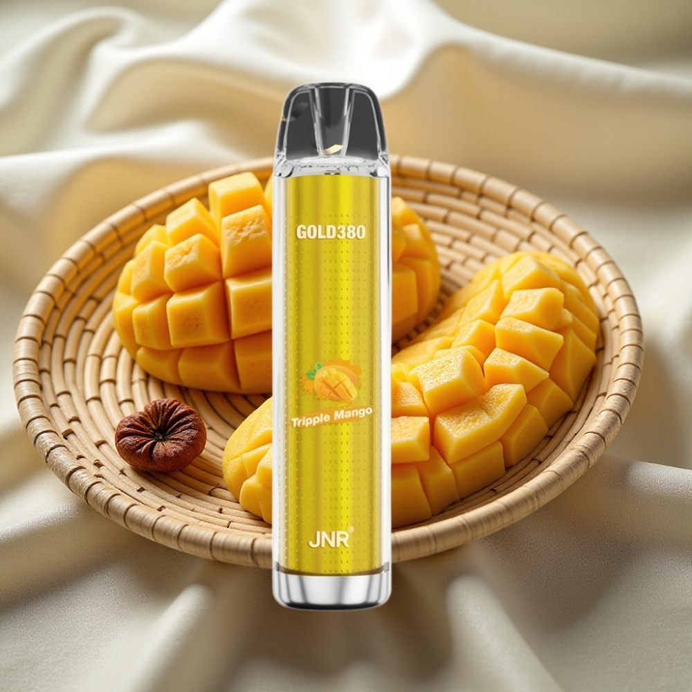 JNR Gold380 6000 Puffs Wegwerp Vape Drievoudige Mango 1500mAh Mesh Coil