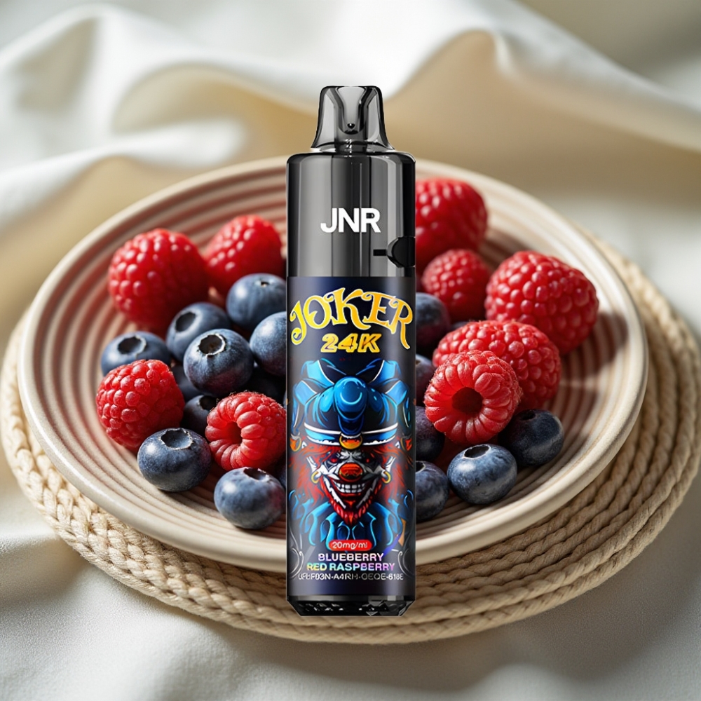 JNR Joker 24K Puffs Blauwe Bes Rode Framboos Zichtbaar Vloeistofniveau Opvulbare Pod