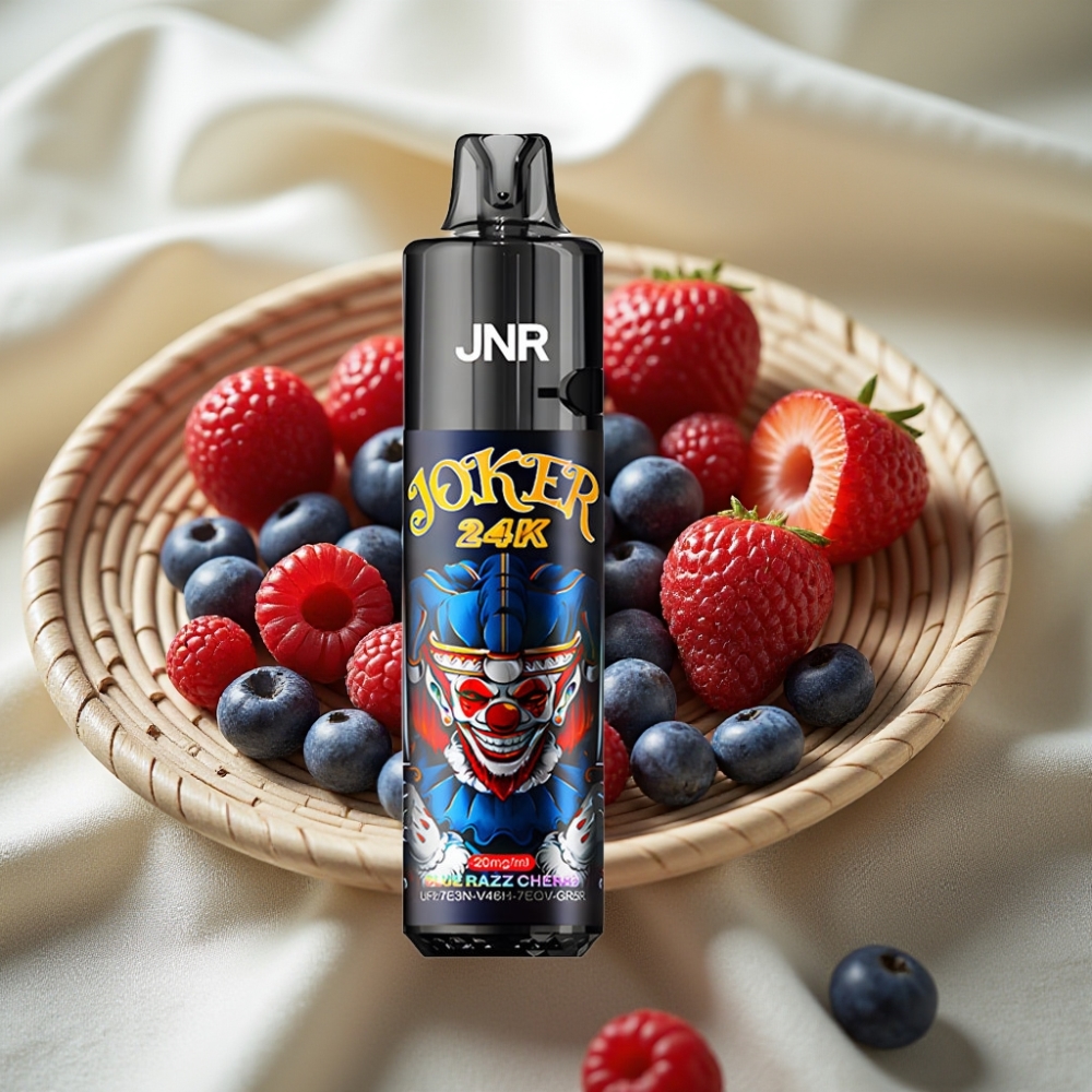 JNR Joker 24K Puffs Blauwe Razz Kers 2+10ml Navulbaar 800mAh
