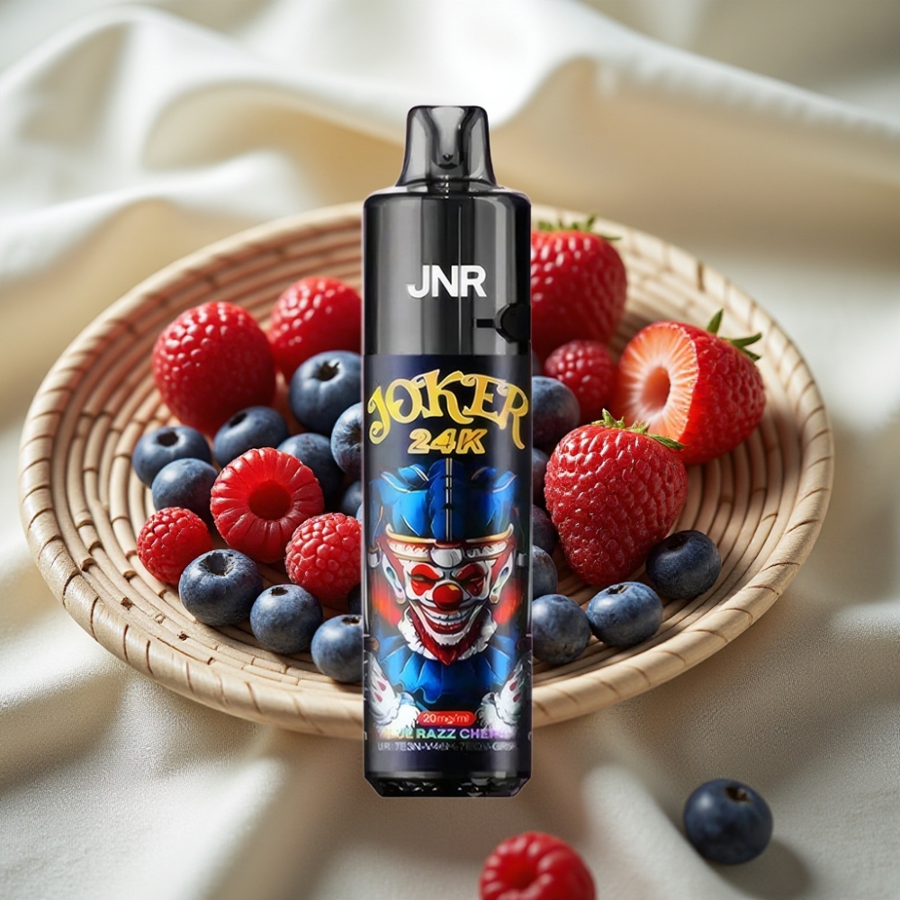 JNR Joker 24K Puffs Blauwe Razz Kers 2+10ml Navulbaar 800mAh