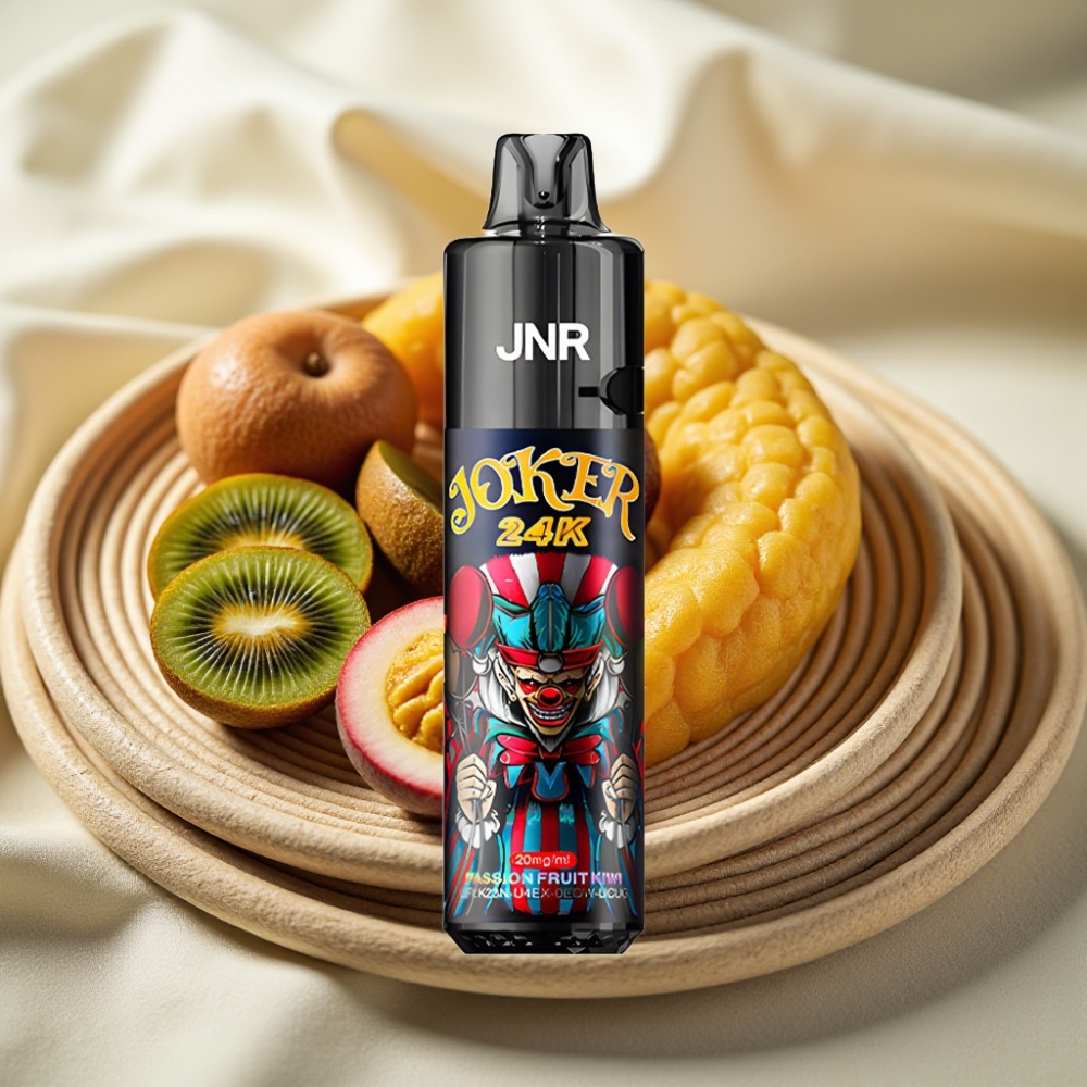 JNR Joker 24K Puffs Disposable Vape Passievrucht Kiwi 2+10ml Navulbaar 800mAh
