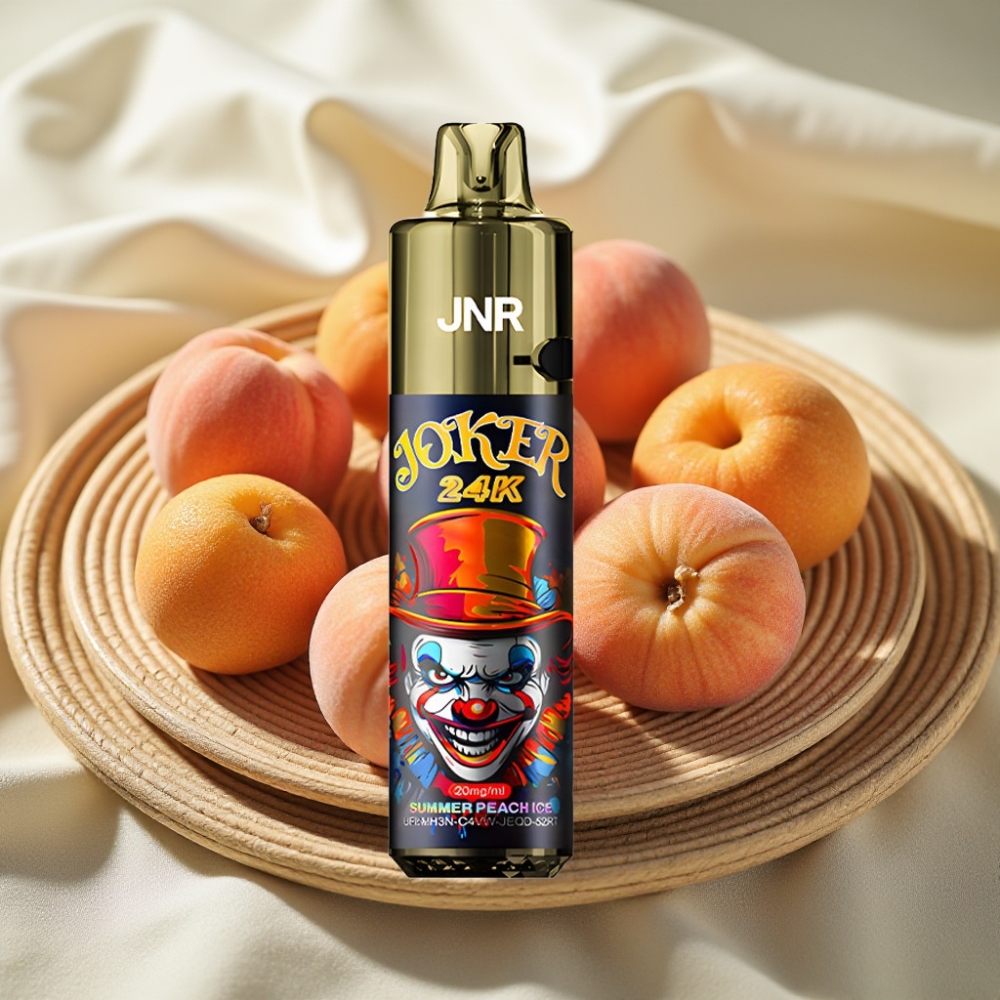 JNR Joker 24K Puffs Zomerperzik IJszijvulling Zichtbaar Vloeistofniveau 800mAh