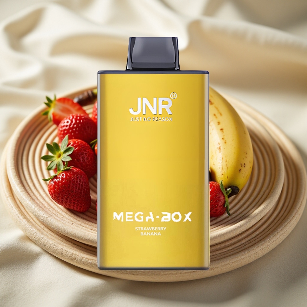 JNR Mega Box 25000 Puffs Aardbei Banaan Disposable Vape met Dual Mesh Coil & Type-C Opladen