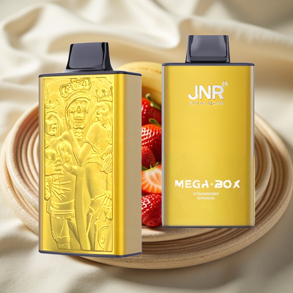JNR Mega Box 25000 Puffs Aardbei Banaan Disposable Vape met Dual Mesh Coil & Type-C Opladen