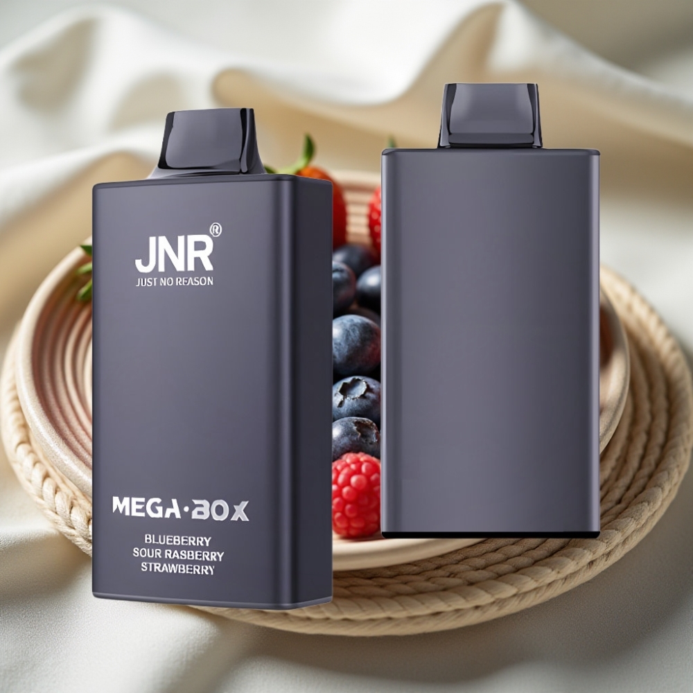 JNR Mega Box 25000 Puffs Blauwe Bes Zure Framboos Aardbei Disposable Vape 30ml 850mAh Dual Mesh
