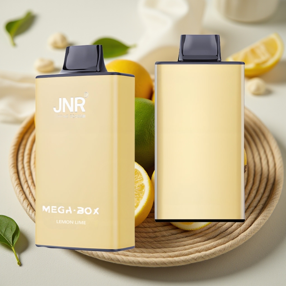 JNR Mega Box 25000 Puffs Citroen & Limoen Disposable Vape met Dual Mesh Coil & 850mAh Battery