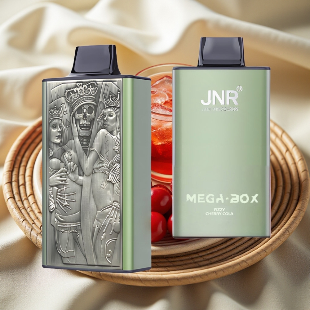 JNR Mega Box 25000 Puffs Frisse Kersencola Disposable Vape met Dual Mesh Coil & Type-C Opladen