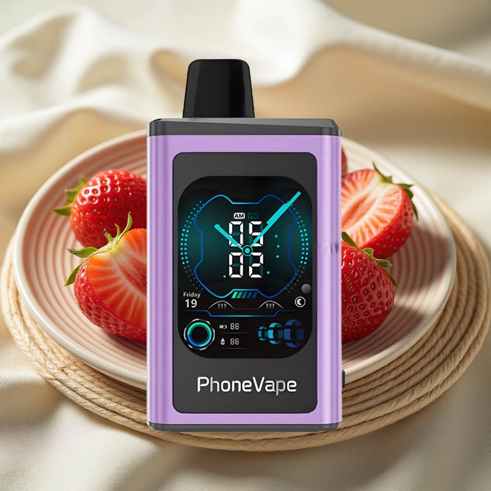 JNR PhoneVape 30000 puffs Aardbeienijs Met Oplaadbare Accu & Turbo Modus