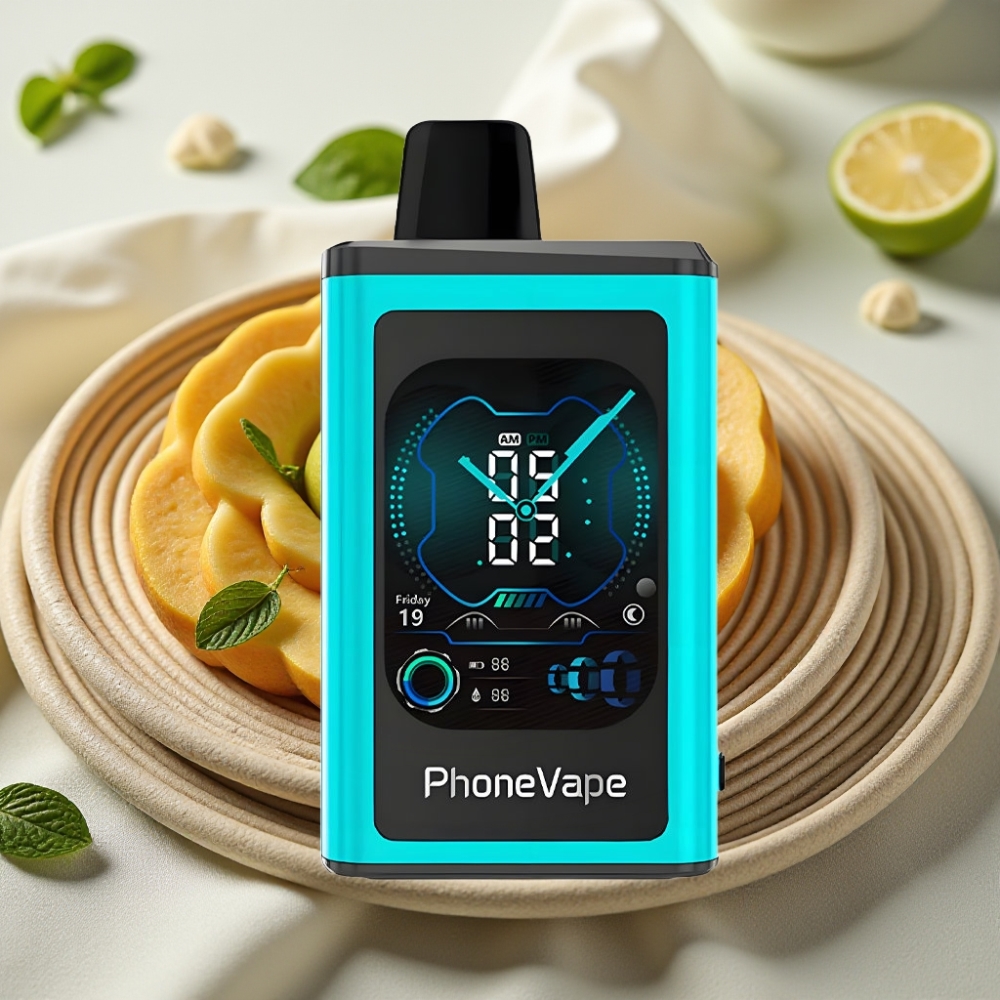 JNR PhoneVape 30000 puffs Miami Munt Oplaadbare Accu Turbo Modus App Bediend