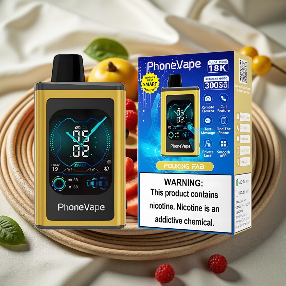 JNR PhoneVape 30000 puffs Ongelooflijk Fab Rechargeable App Gestuurd Display